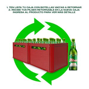 2 Pilsen Callao Botella Retornable Caja 1x12 630ml