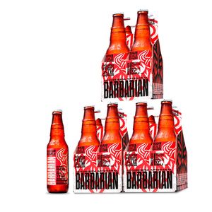 3 Fourpacks Barbarian Red Ale Botella (330ml)