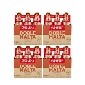 4 Sixpacks Cusqueña Doble Malta Botella (310ml)