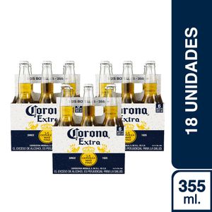 3 Sixpacks Corona Botella (355ml)