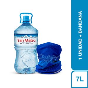 San Mateo Sin Gas 7 litros + Bandana San Mateo